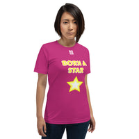 Short-Sleeve Unisex T-Shirt "2012-0151 Born A Star (White Logo)" - JCBTGlobal