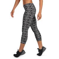 Capri Leggings "2023-0021 Gray (Black Logo)" - JCBTGlobal