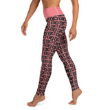 Yoga Leggings "2021-0031 Pink (Black Logo)" - JCBTGlobal