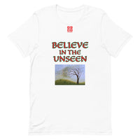 Short-Sleeve Unisex T-Shirt "2012-0101 Believe In The Unseen (Red Logo)" - JCBTGlobal