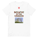 Short-Sleeve Unisex T-Shirt "2012-0101 Believe In The Unseen (Red Logo)" - JCBTGlobal