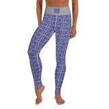 Yoga Leggings "2021-0291 Gray (Blue Logo)" - JCBTGlobal