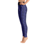 Yoga Leggings "2021-0361 Black (Blue Logo)" - JCBTGlobal