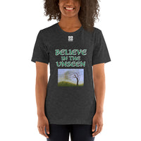 Short-Sleeve Unisex T-Shirt "2012-0101 Believe In The Unseen (White Logo)" - JCBTGlobal