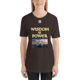 Short-Sleeve Unisex T-Shirt "2012-0111 Wisdom Is Power (White Logo)" - JCBTGlobal