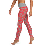 Yoga Leggings "2021-0111 Gray (Red Logo)" - JCBTGlobal