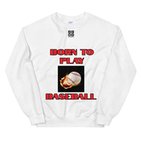 Unisex Sweatshirt "1031-0021 Born To Play Baseball (Black Logo)" - JCBTGlobal