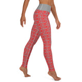 Yoga Leggings "2021-0111 Gray (Red Logo)" - JCBTGlobal