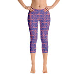 Capri Leggings "2023-0301 Pink (Blue Logo)" - JCBTGlobal