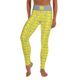 Yoga Leggings "2021-0201 Gray (Yellow Logo)" - JCBTGlobal