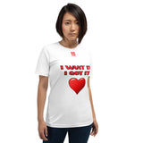 Short-Sleeve Unisex T-Shirt "2012-0171 I Want It I Got It (Red Logo)" - JCBTGlobal