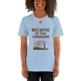 Short-Sleeve Unisex T-Shirt "2012-0101 Believe In The Unseen (Red Logo)" - JCBTGlobal