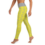 Yoga Leggings "2021-0201 Gray (Yellow Logo)" - JCBTGlobal