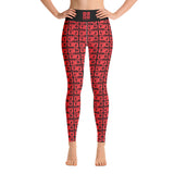 Yoga Leggings "2021-0181 Black (Red Logo)" - JCBTGlobal