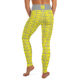 Yoga Leggings "2021-0201 Gray (Yellow Logo)" - JCBTGlobal