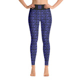 Yoga Leggings "2021-0361 Black (Blue Logo)" - JCBTGlobal