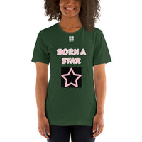 Short-Sleeve Unisex T-Shirt "2012-0152 Born A Star (White Logo)" - JCBTGlobal