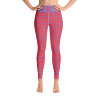 Yoga Leggings "2021-0171 Purple (Red Logo)" - JCBTGlobal