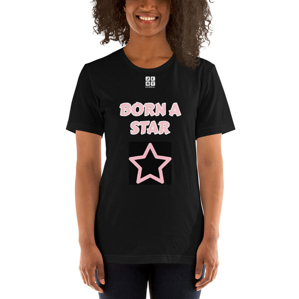 Short-Sleeve Unisex T-Shirt "2012-0152 Born A Star (White Logo)" - JCBTGlobal