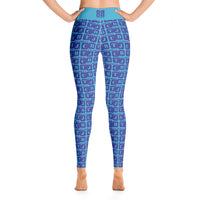 Yoga Leggings "2021-0341 Baby Blue (Blue Logo)" - JCBTGlobal