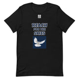 Short-Sleeve Unisex T-Shirt "2012-0131 Reach For The Skies (White Logo)" - JCBTGlobal