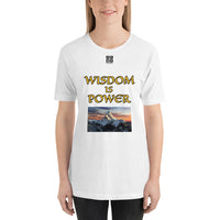 Short-Sleeve Unisex T-Shirt "2012-0111 Wisdom Is Power (Black Logo)" - JCBTGlobal