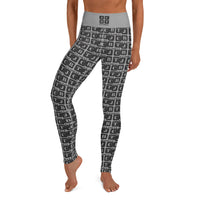 Yoga Leggings "2021-0021 Gray (Black Logo)" - JCBTGlobal