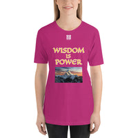 Short-Sleeve Unisex T-Shirt "2012-0111 Wisdom Is Power (White Logo)" - JCBTGlobal