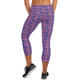 Capri Leggings "2023-0301 Pink (Blue Logo)" - JCBTGlobal