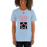 Short-Sleeve Unisex T-Shirt "2012-0152 Born A Star (Red Logo)" - JCBTGlobal