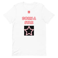 Short-Sleeve Unisex T-Shirt "2012-0152 Born A Star (Red Logo)" - JCBTGlobal