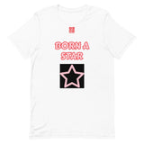 Short-Sleeve Unisex T-Shirt "2012-0152 Born A Star (Red Logo)" - JCBTGlobal