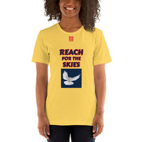 Short-Sleeve Unisex T-Shirt "2012-0131 Reach For The Skies (Red Logo)" - JCBTGlobal