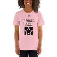 Short-Sleeve Unisex T-Shirt "2012-0152 Born A Star (Black Logo)" - JCBTGlobal