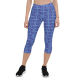 Capri Leggings "2023-0341 Baby Blue (Blue Logo)" - JCBTGlobal