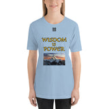 Short-Sleeve Unisex T-Shirt "2012-0111 Wisdom Is Power (Black Logo)" - JCBTGlobal