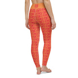 Yoga Leggings "2021-0131 Orange (Red Logo)" - JCBTGlobal