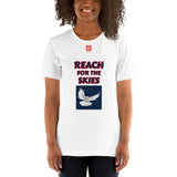 Short-Sleeve Unisex T-Shirt "2012-0131 Reach For The Skies (Red Logo)" - JCBTGlobal