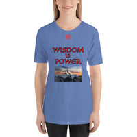 Short-Sleeve Unisex T-Shirt "2012-0111 Wisdom Is Power (Red Logo)" - JCBTGlobal