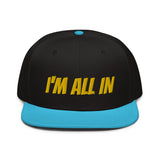 Snapback Hat "1052-0061 I'm All In (Yellow Logo)" - JCBTGlobal