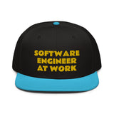 Snapback Hat "1052-0081 Software Engineer At Work (Yellow Logo)" - JCBTGlobal