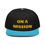 Snapback Hat "1052-0121 On A Mission (Yellow Logo)" - JCBTGlobal