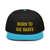 Snapback Hat "2051-0041 Born To Play Ice Skate (Yellow Logo)" - JCBTGlobal