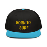 Snapback Hat "1051-0061 Born To Surf (Yellow Logo)" - JCBTGlobal