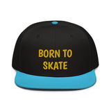 Snapback Hat "1051-0071 Born To Skate (Yellow Logo)" - JCBTGlobal