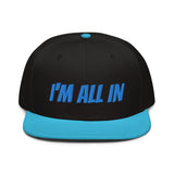 Snapback Hat "1052-0061 I'm All In (Blue Logo)" - JCBTGlobal