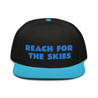 Snapback Hat "1052-0131 Reach For The Skies (Blue Logo)" - JCBTGlobal