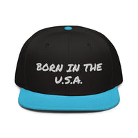 Snapback Hat "2052-0041 Born In The U.S.A. (White Logo)" - JCBTGlobal