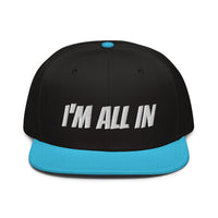 Snapback Hat "2052-0061 I'm All In (White Logo)" - JCBTGlobal