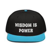 Snapback Hat "2052-0111 Wisdom Is Power (White Logo)" - JCBTGlobal